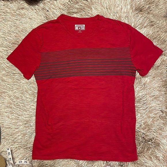 Converse‎ Red Short Sleeve Tee Shirt - Picture 1 of 7